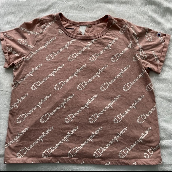 Pink Champion print shirt - Picture 3 of 8